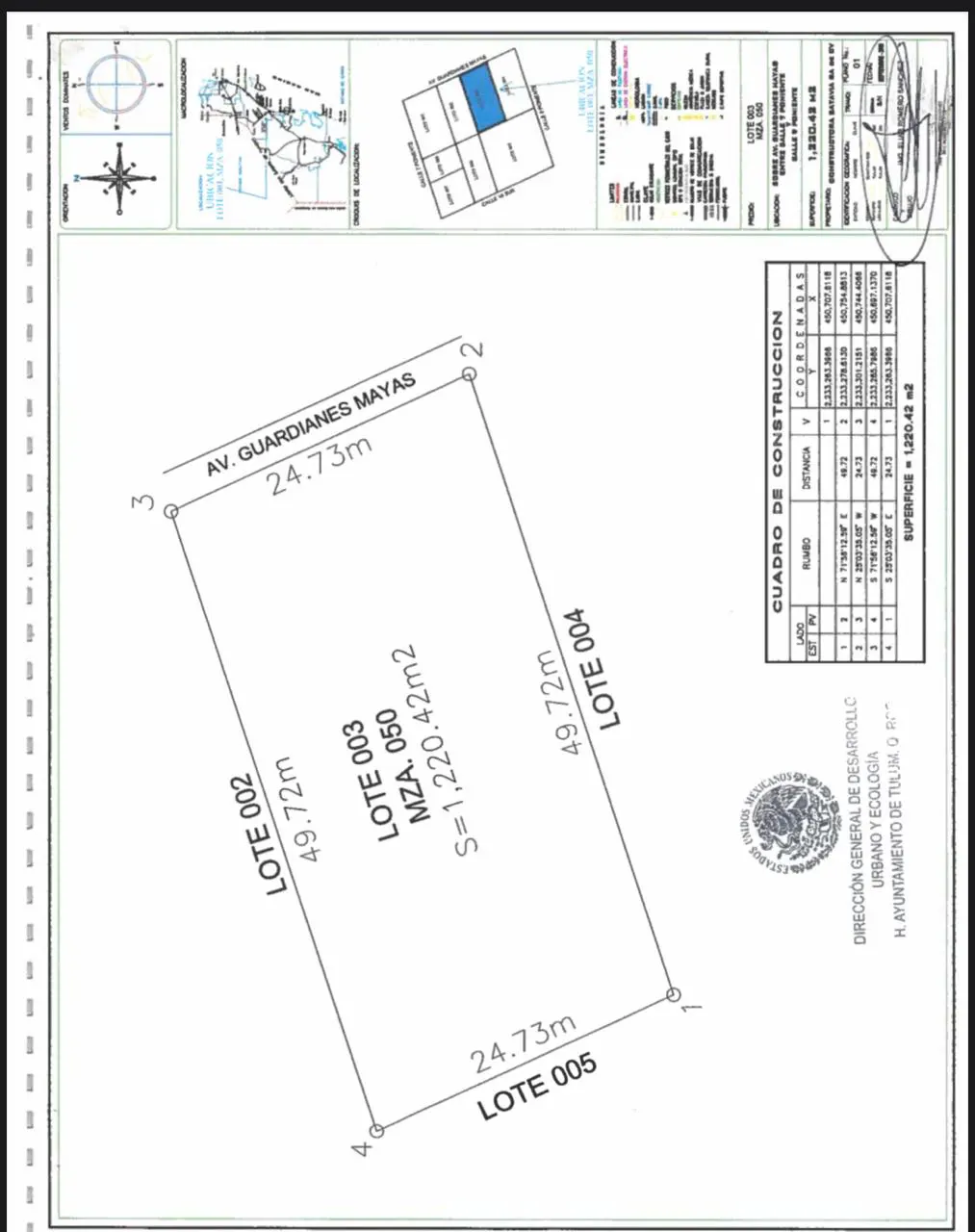 Terreno en venta en Tulum, Quintana Roo, México.